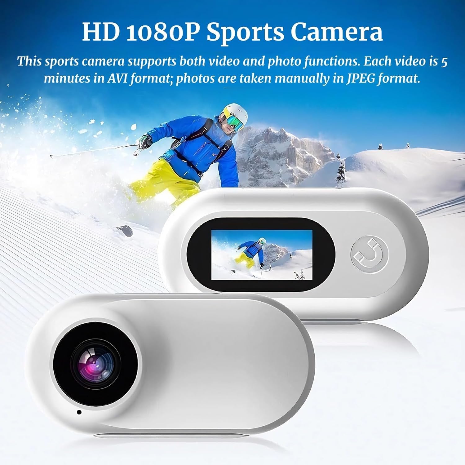 Mini Cámara Deportiva HD | Graba tus Aventuras en Primera Persona