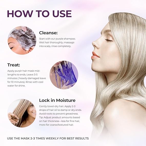 KIT MASCARILLA Y SHAMPOO MORADO KARSEELL