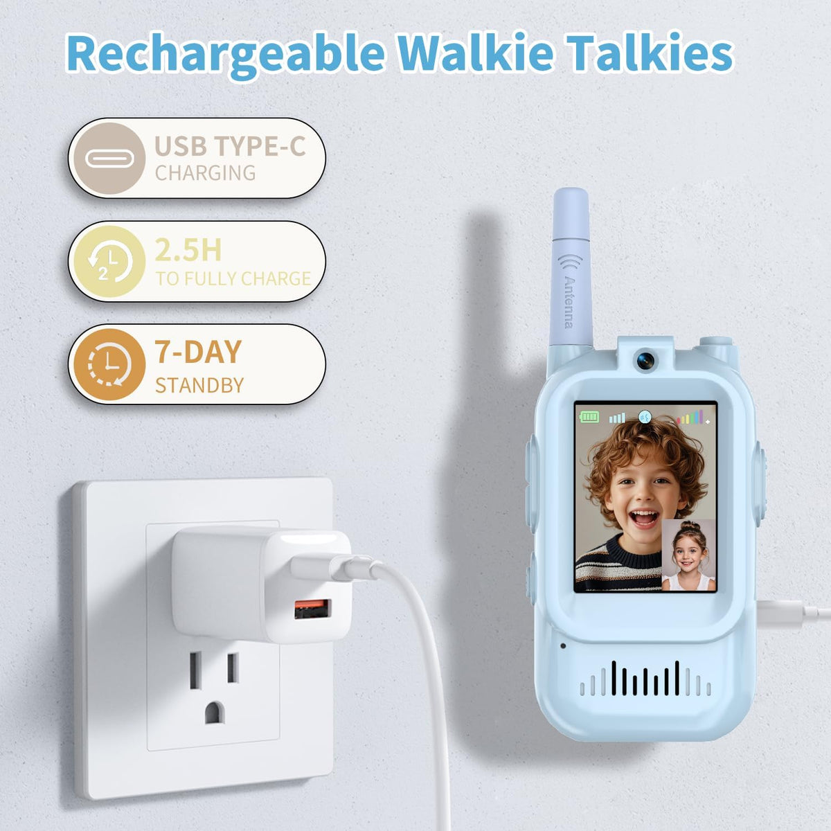 Walkie Talkies para Niños - Pack de 2 | Más Aventuras, Menos Pantallas