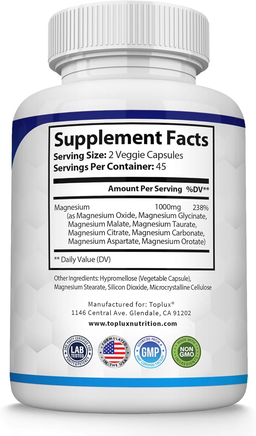 Magnesio 8 en 1 – Suplemento Alimenticio en Cápsulas