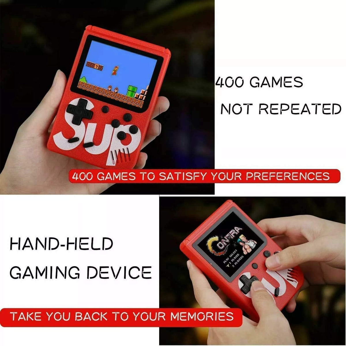 CONSOLA VIDEO JUEGO SUP  – 400 Juegos Clásicos