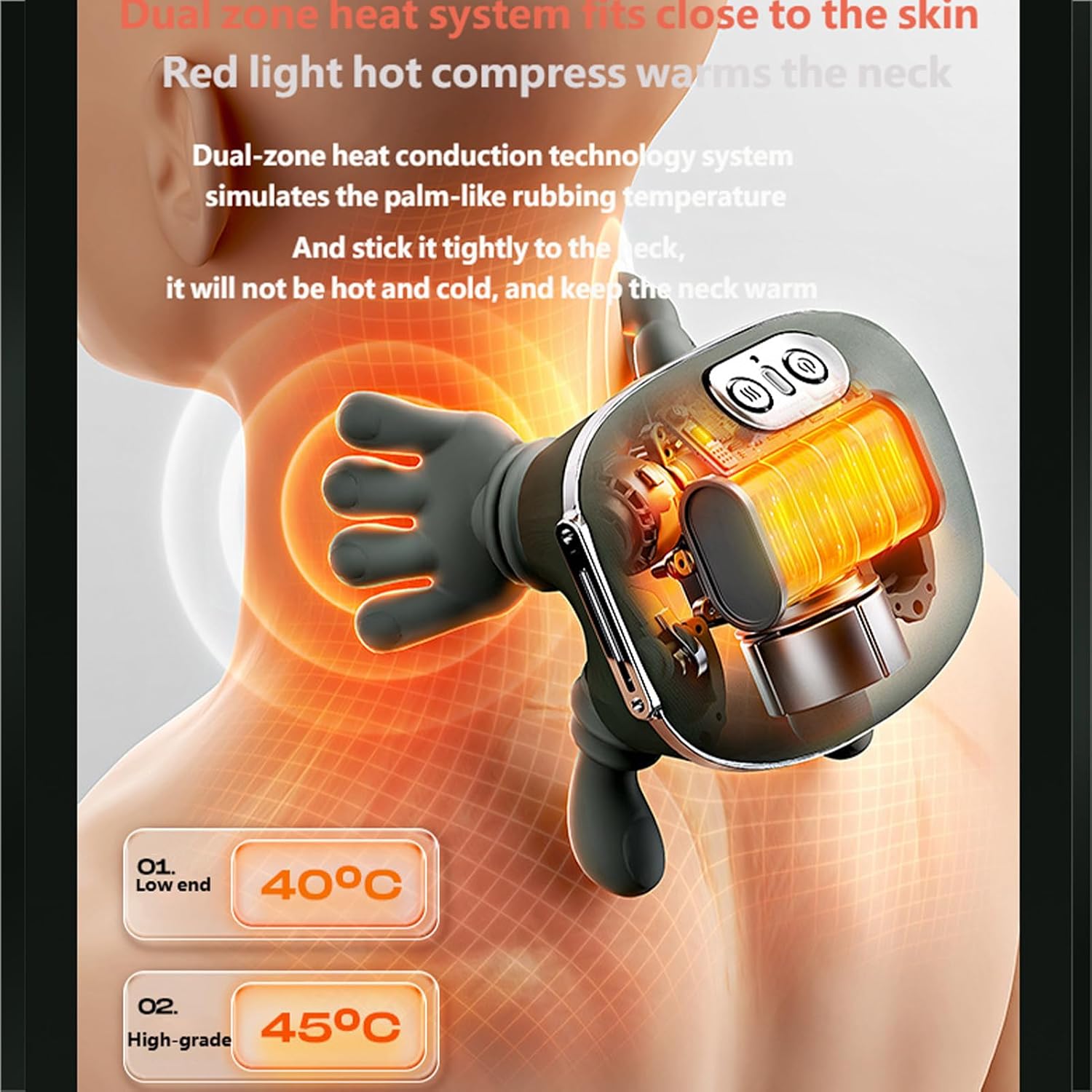 Masajeador Corporal con Calor – Simula un Masaje de Manos
