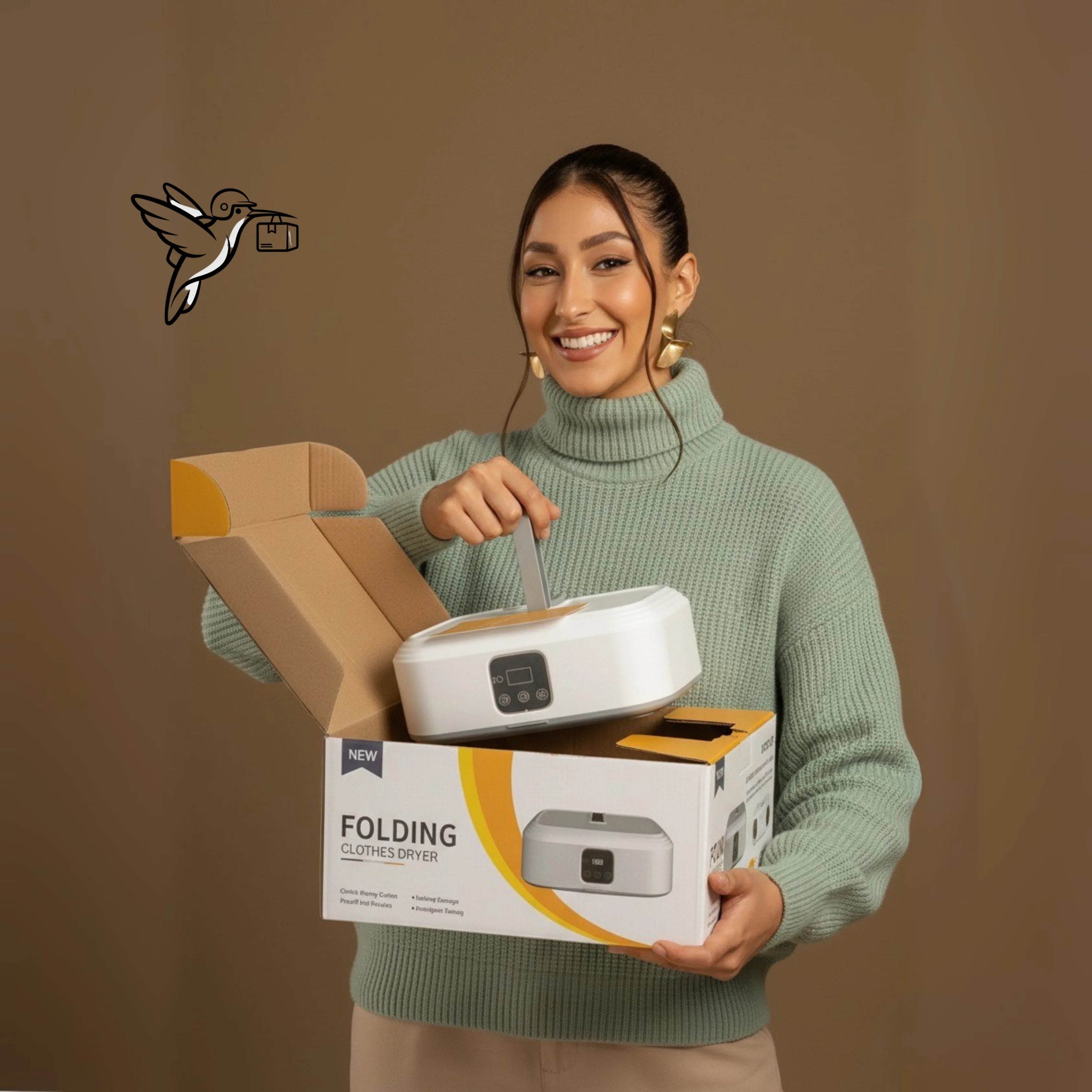 SECADOR DE ROPA 3 EN 1 PORTÁTIL 600W