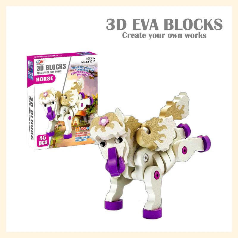 Unicornio armable 3D