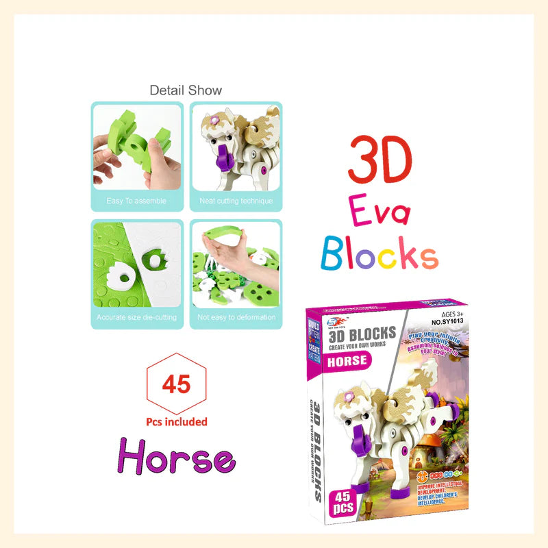 Unicornio armable 3D