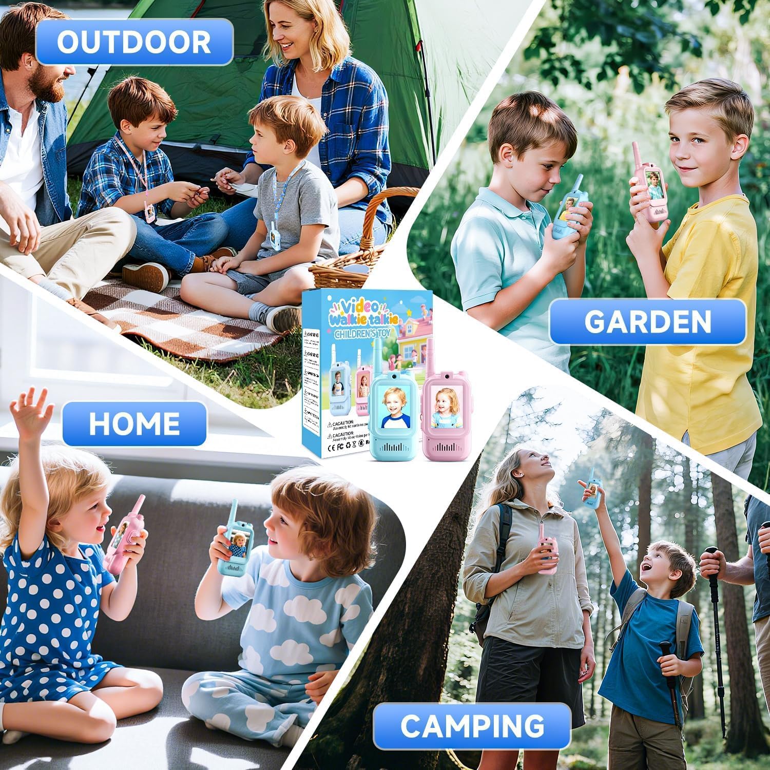 Walkie Talkies para Niños - Pack de 2 | Más Aventuras, Menos Pantallas