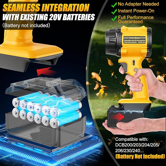 SOPLADOR PORTATIL TURBOJET - 18V