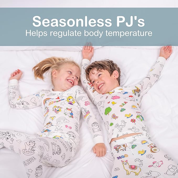 Pijama Coloreable para Niños | Diversión Creativa Antes de Dormir