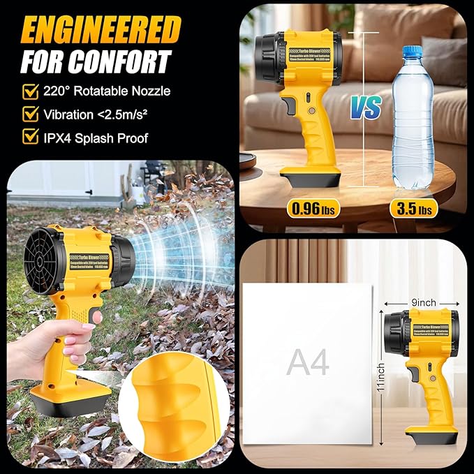 SOPLADOR PORTATIL TURBOJET - 18V