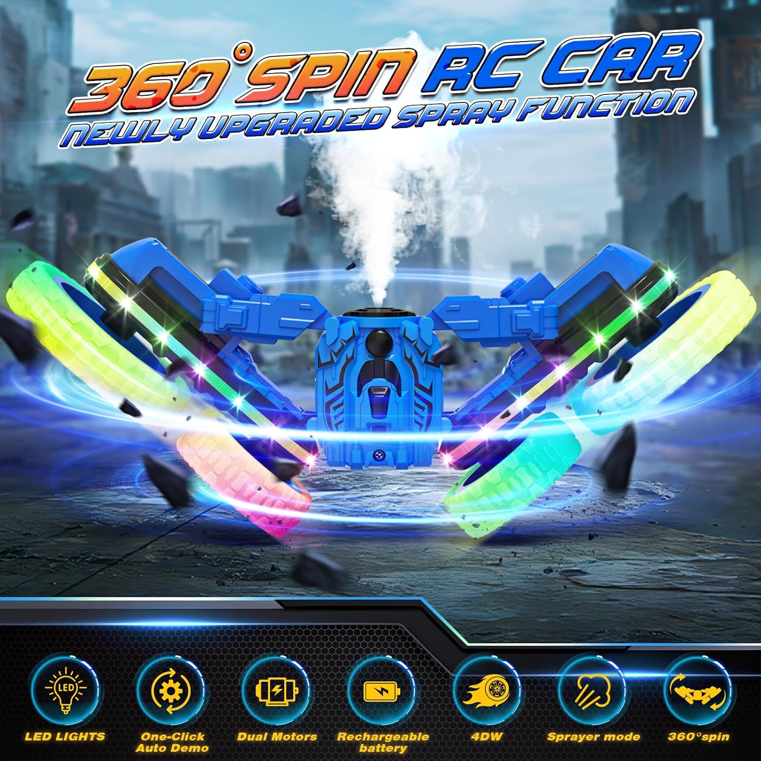 Carro acrobático 360° | Control remoto