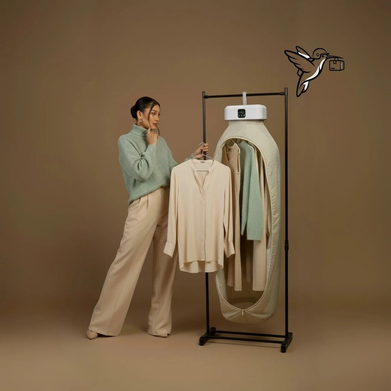 SECADOR DE ROPA PORTÁTIL 600W - 3 EN 1
