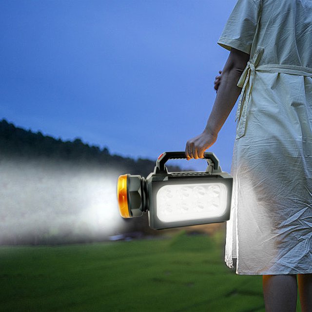 Linterna Solar Recargable LED | Potente Luz para Emergencias y Camping