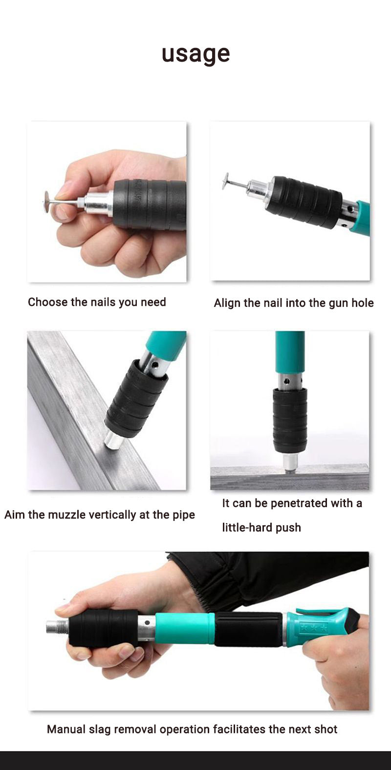 PISTOLA DE PRESIÓN PARA CLAVOS