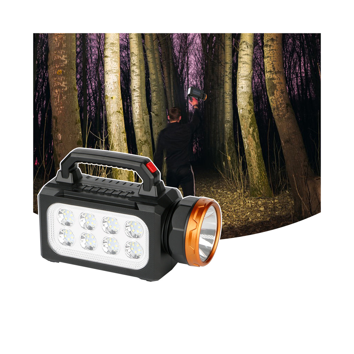 Linterna Solar Recargable LED | Potente Luz para Emergencias y Camping