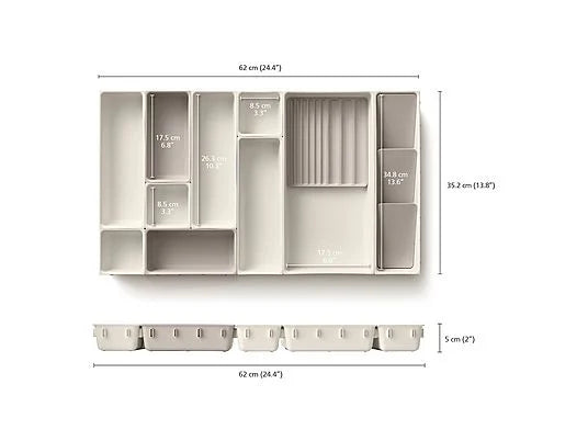 Organizador Modular de Cajones – Set de 12 Piezas para Cosméticos