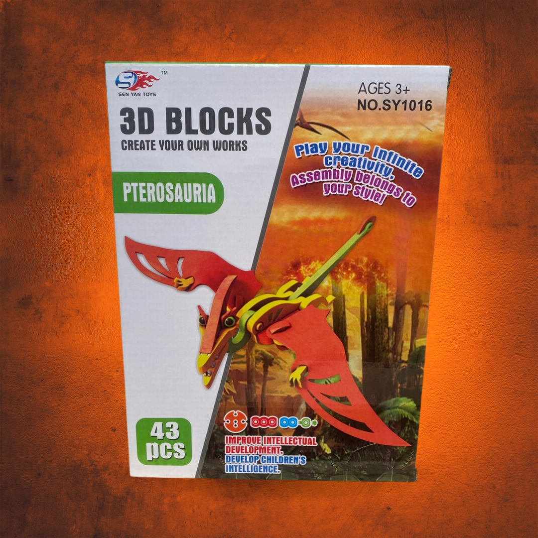 Dinosaurio armable 3D