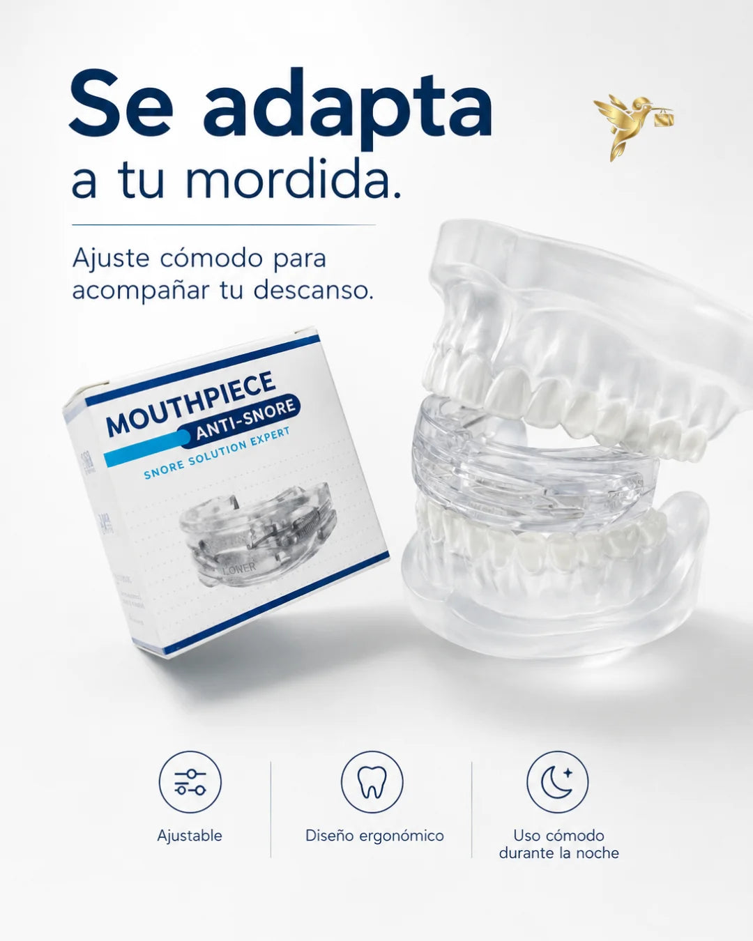 Dispositivo Antirronquidos Ajustable | Descanso Más Cómodo sin ruidos
