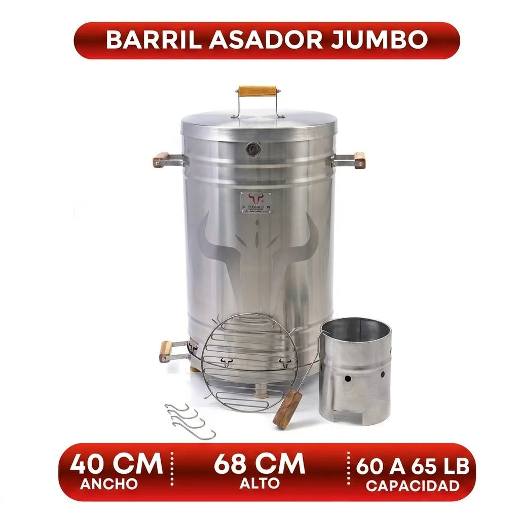 Barril Ahumador Jumbo | Sabor Ahumado para Grandes Parrilladas