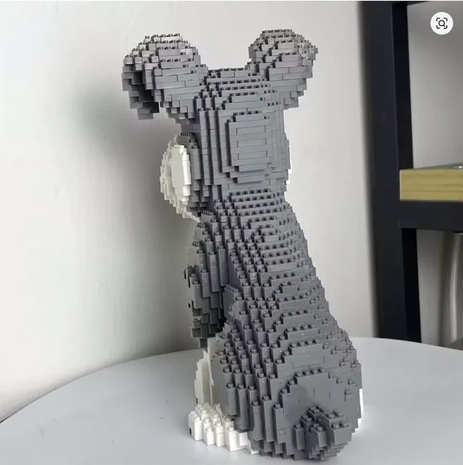 Perro de Bloques Armable 3D - Schnauzer