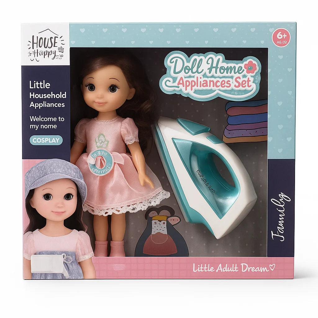 Muñeca con plancha para niñas