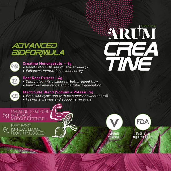 ARUM CREATININA 100% PURA CON REMOLACHA