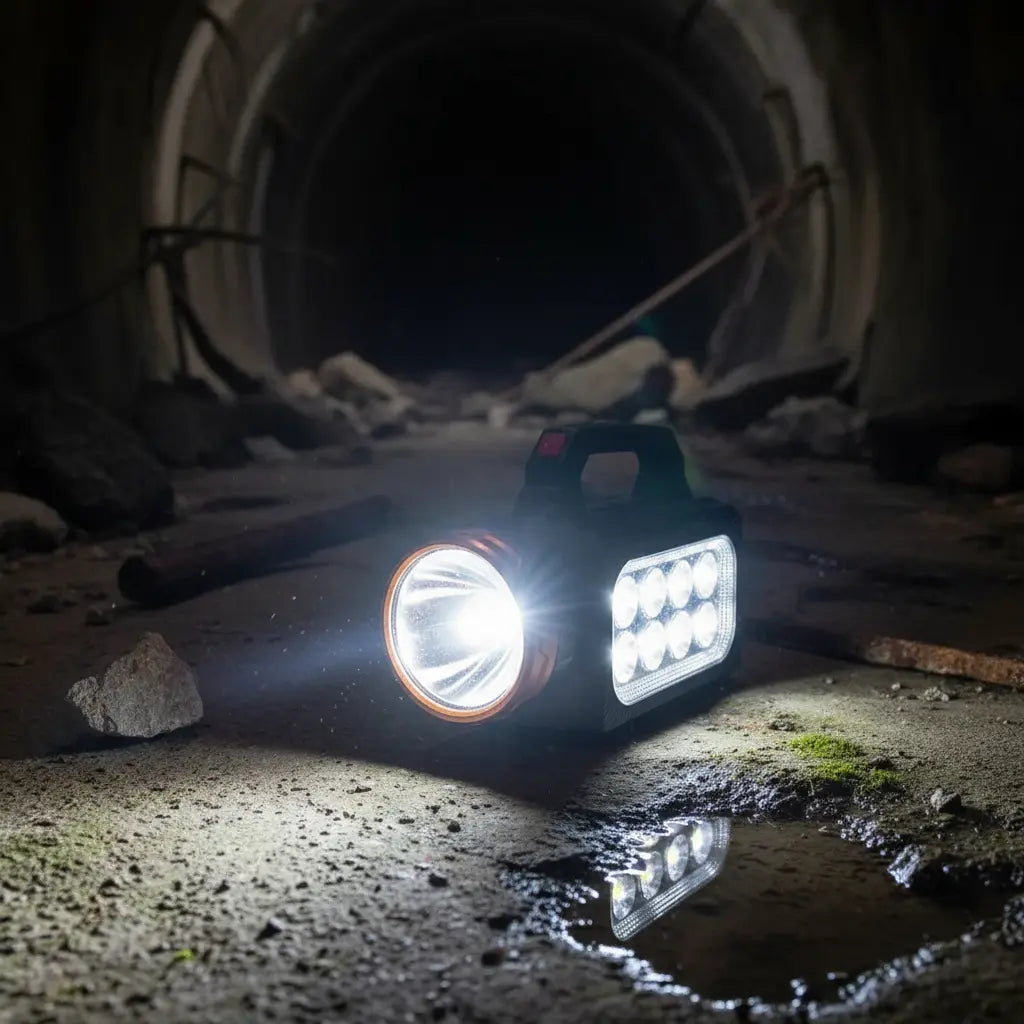 Linterna Solar Recargable LED | Potente Luz para Emergencias y Camping