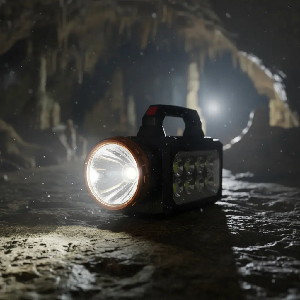 Linterna Solar Recargable LED | Potente Luz para Emergencias y Camping