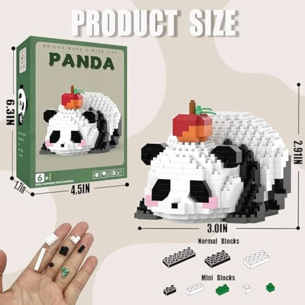 Panda De Bloques Armables