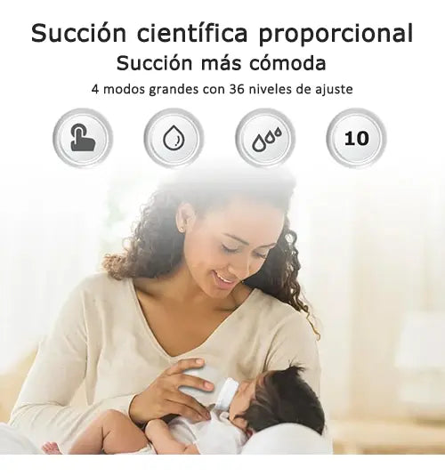 Extractor de Leche Materna Eléctrico | 4 Modos para una Extracción Cómoda