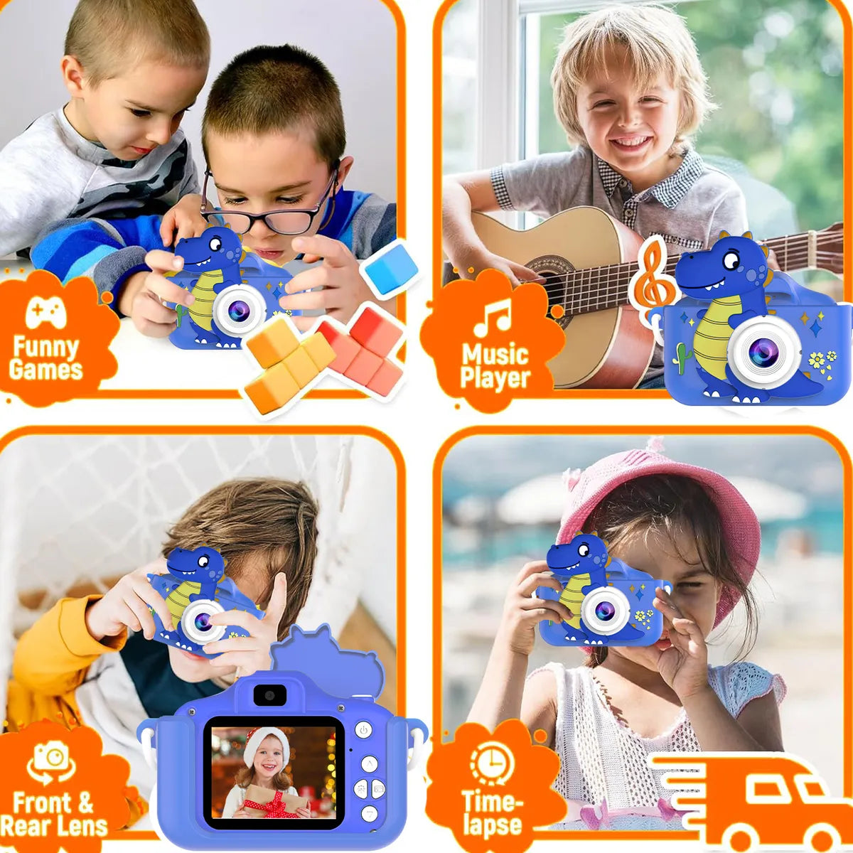 CAMARA PARA NIÑOS DINOSAURIO