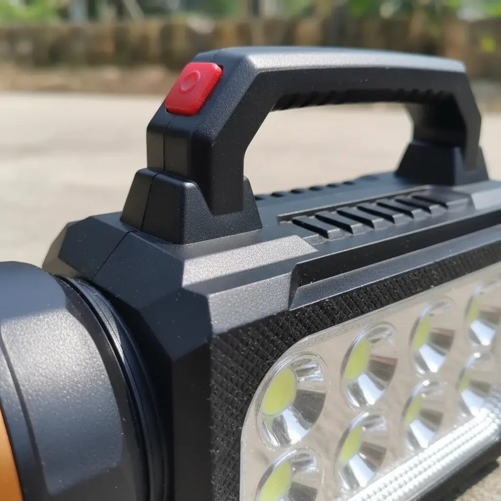 Linterna Solar Recargable LED | Potente Luz para Emergencias y Camping