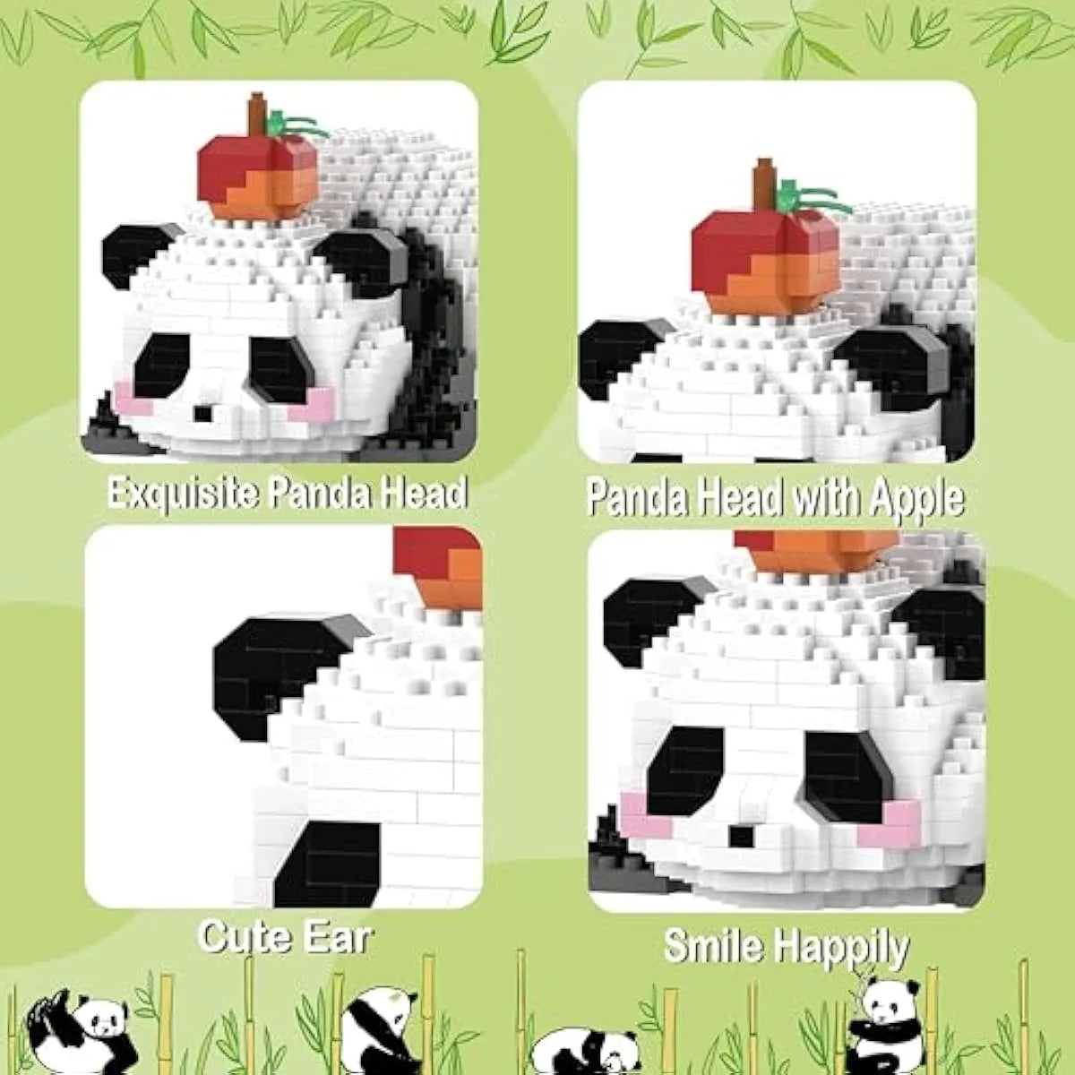 Panda De Bloques Armables