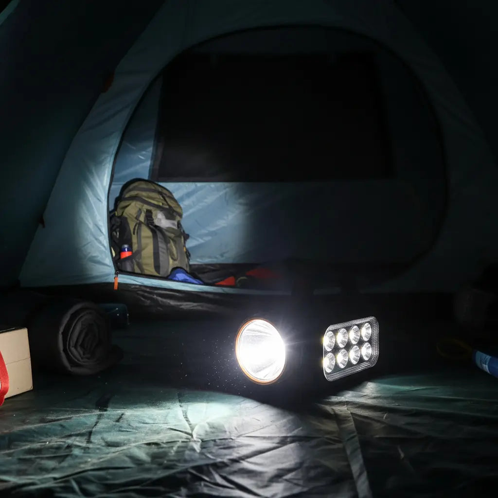 Linterna Solar Recargable LED | Potente Luz para Emergencias y Camping