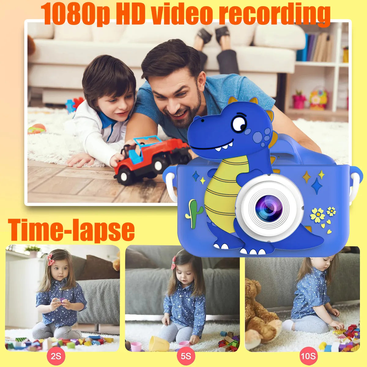 CAMARA PARA NIÑOS DINOSAURIO