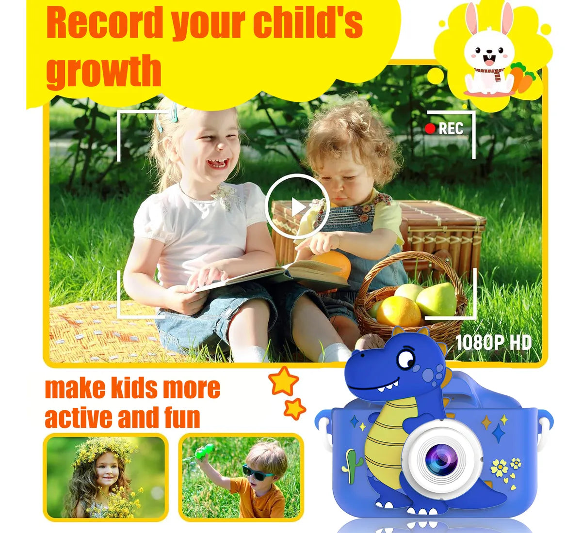 CAMARA PARA NIÑOS DINOSAURIO