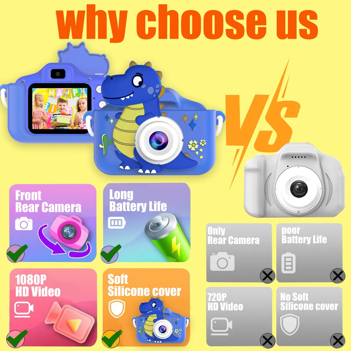 CAMARA PARA NIÑOS DINOSAURIO