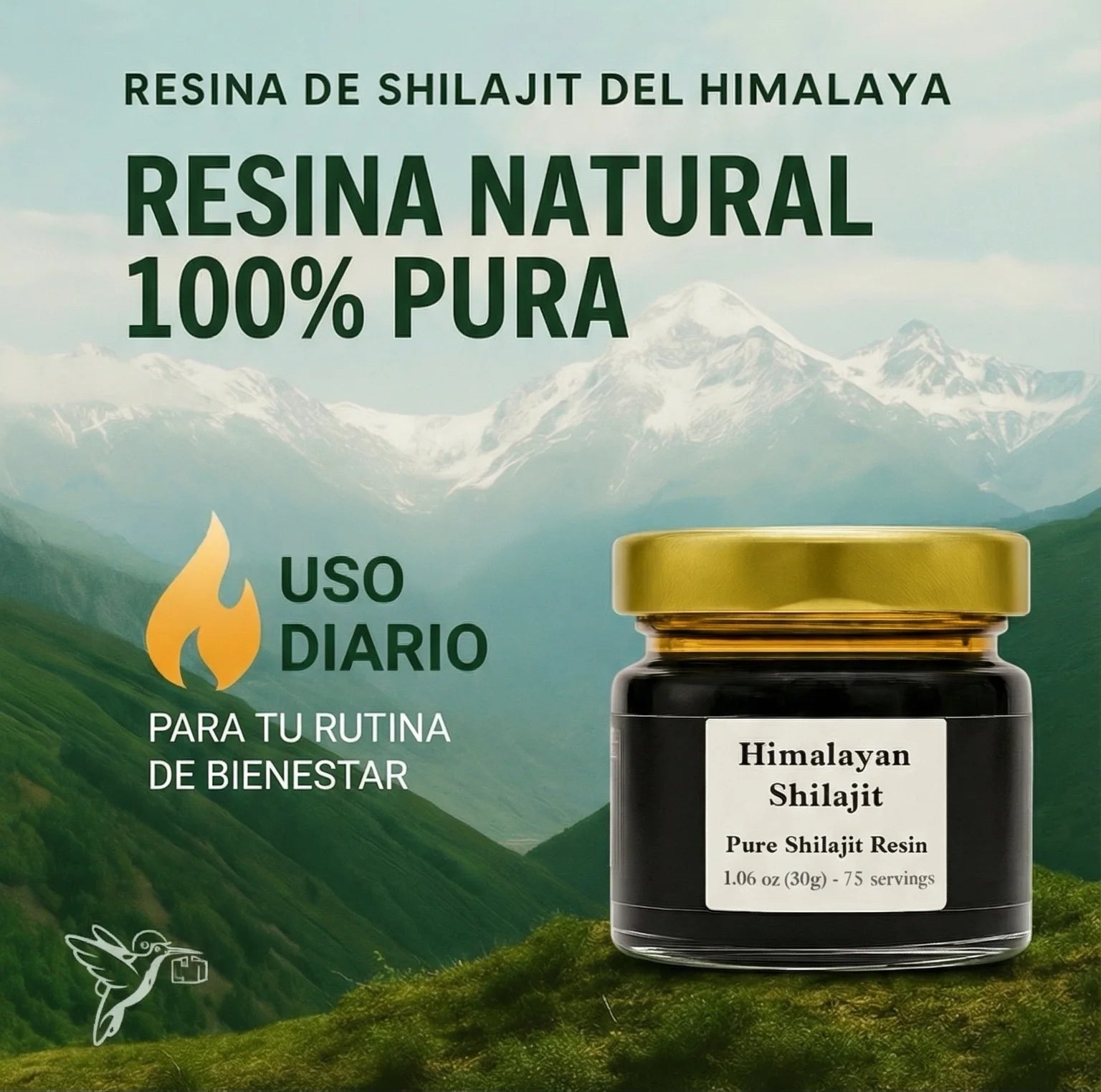 Shilajit Puro del Himalaya – Resina Natural (30g)