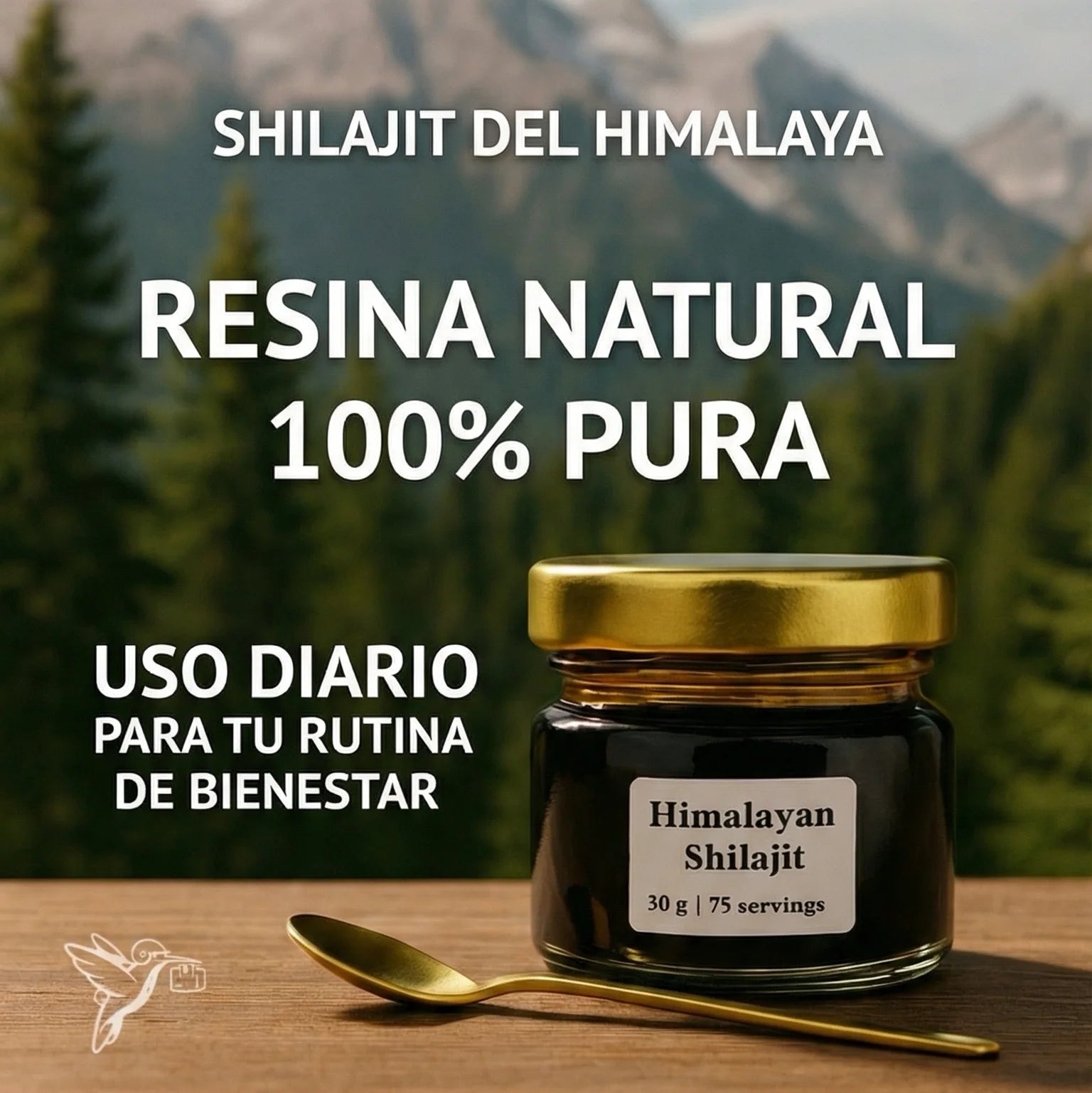 Shilajit Puro del Himalaya – Resina Natural (30g)