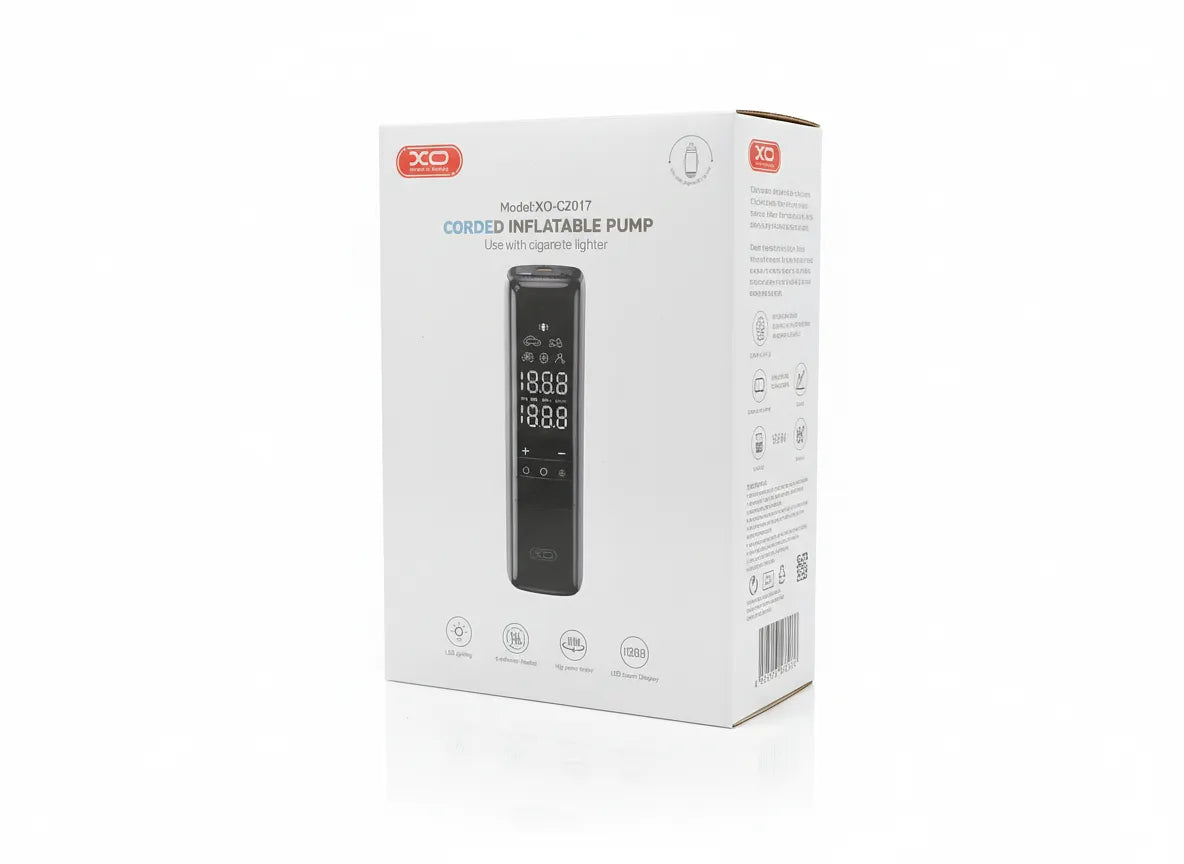 Inflador Eléctrico para Llantas 12V | Presión Automática y Pantalla Digital