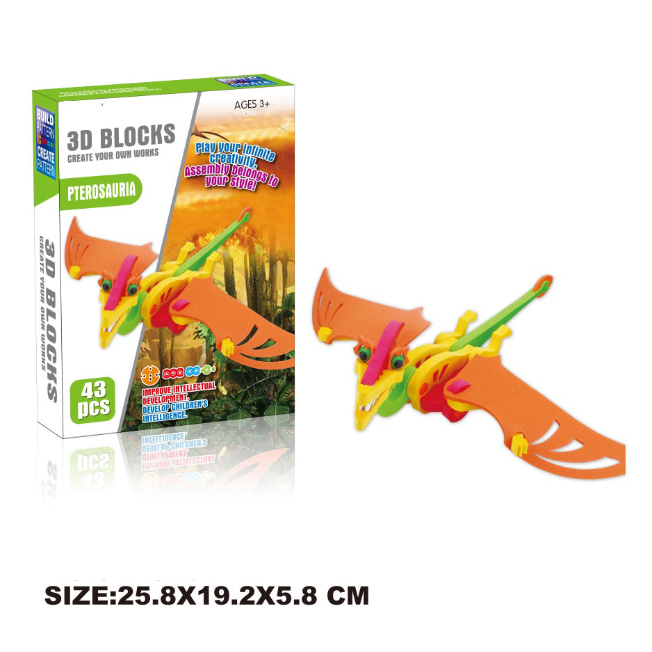Dinosaurio armable 3D