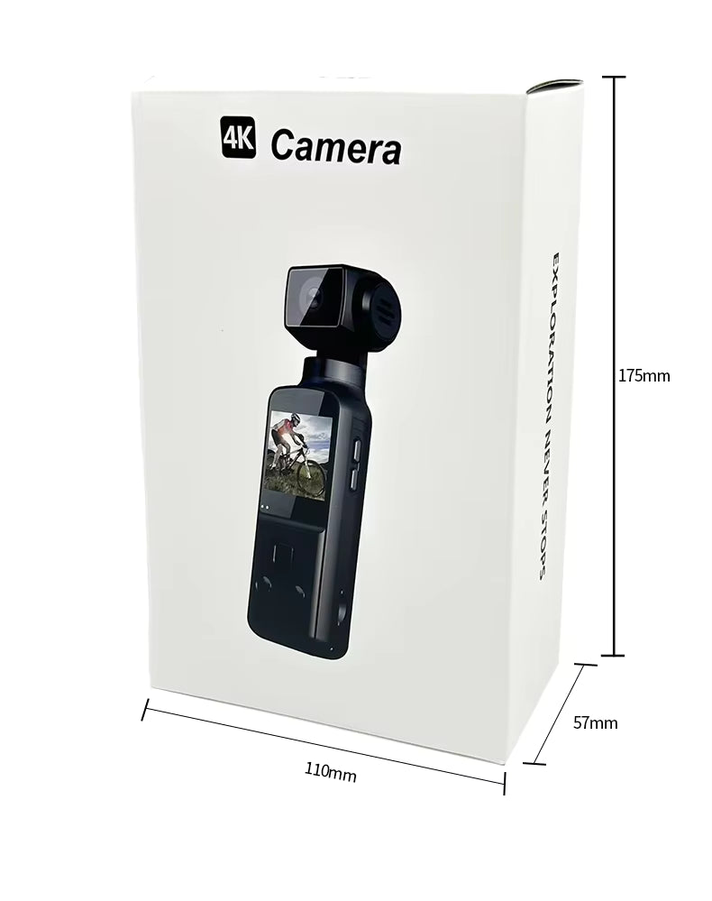 Cámara Digital 4K de Bolsillo con Pantalla Giratoria