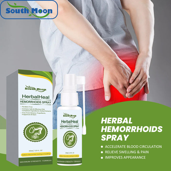 Spray Natural para Alivio de Hemorroides - a base de hierbas