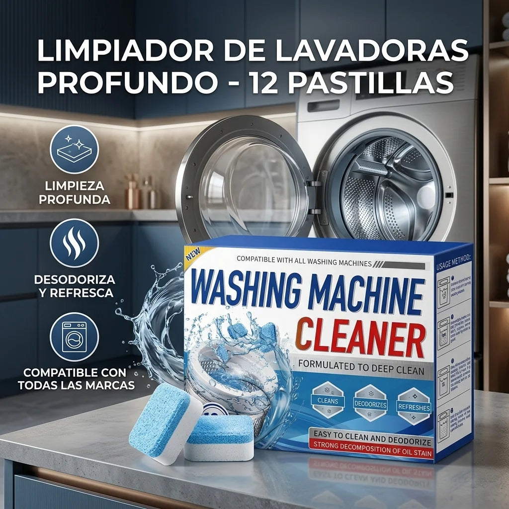Pastillas Limpiadoras para Lavadora | Limpieza Fácil del Tambor