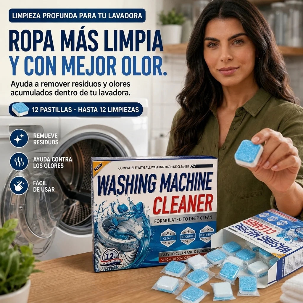 Pastillas Limpiadoras para Lavadora | Limpieza Fácil del Tambor