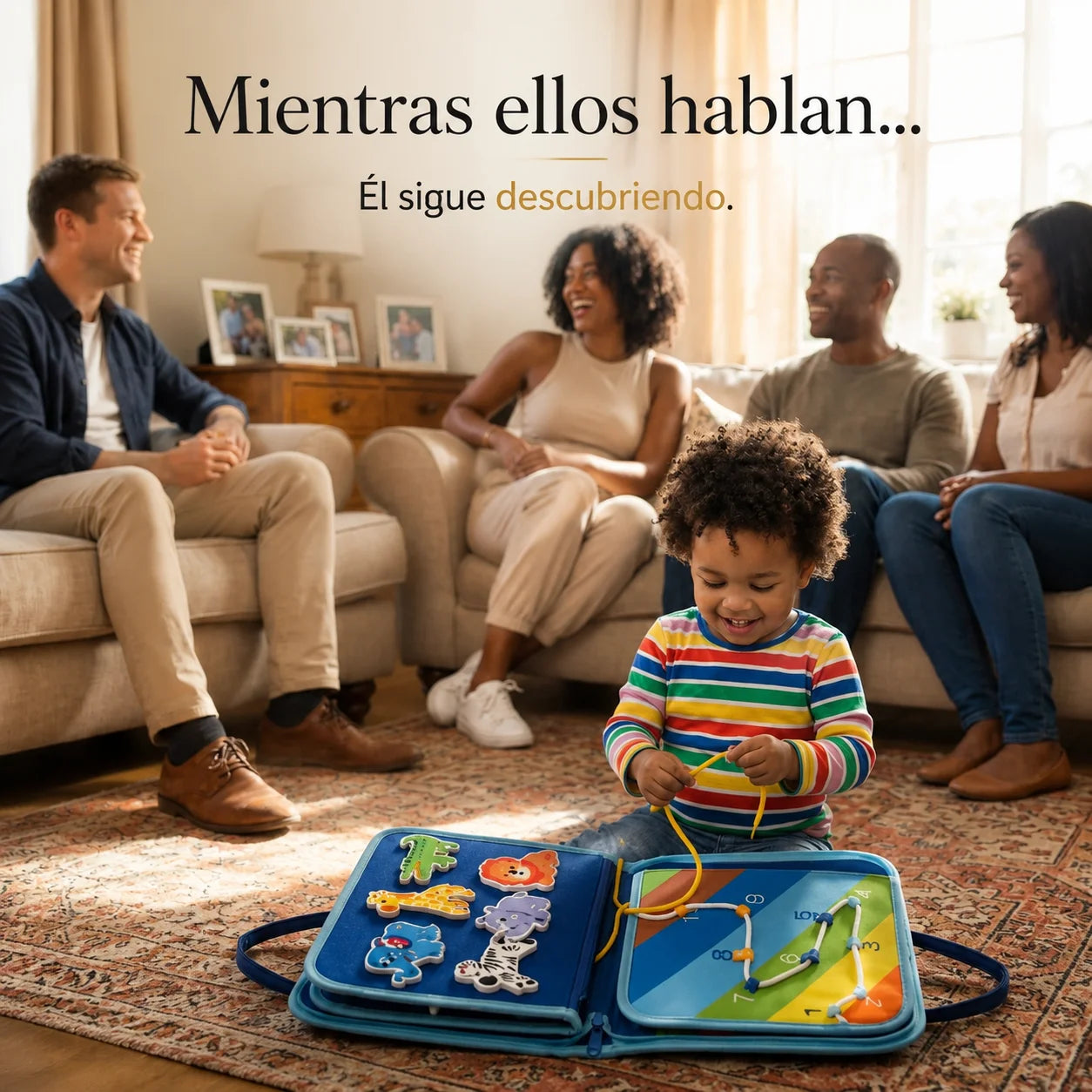 Libro Montessori 16 en 1 con 8 páginas | Estimula su Mente Infantil Jugando