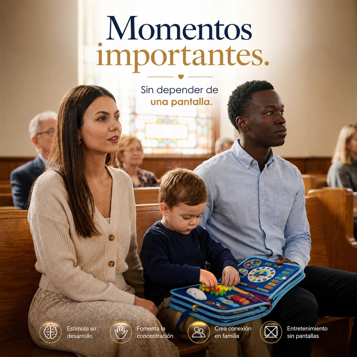 Libro Montessori 16 en 1 con 8 páginas | Estimula su Mente Infantil Jugando
