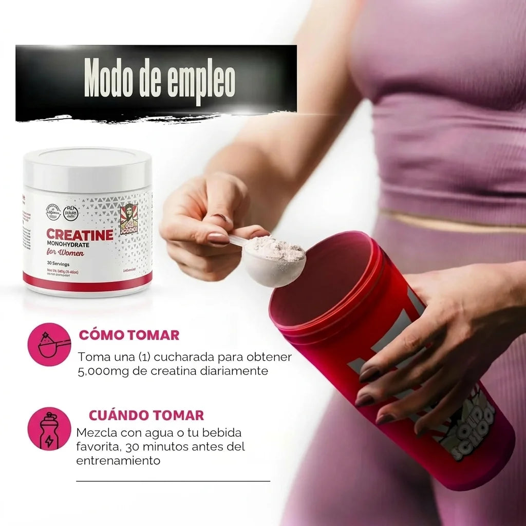 Creatina para Mujeres – Fuerza, Tonificación y Energía