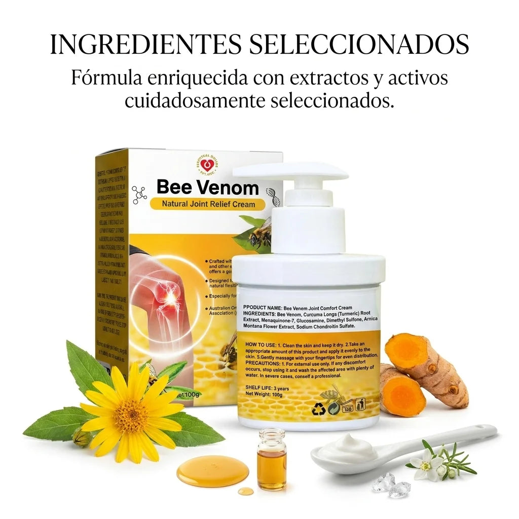 Crema Veneno de Abeja | Alivio y Bienestar Articular