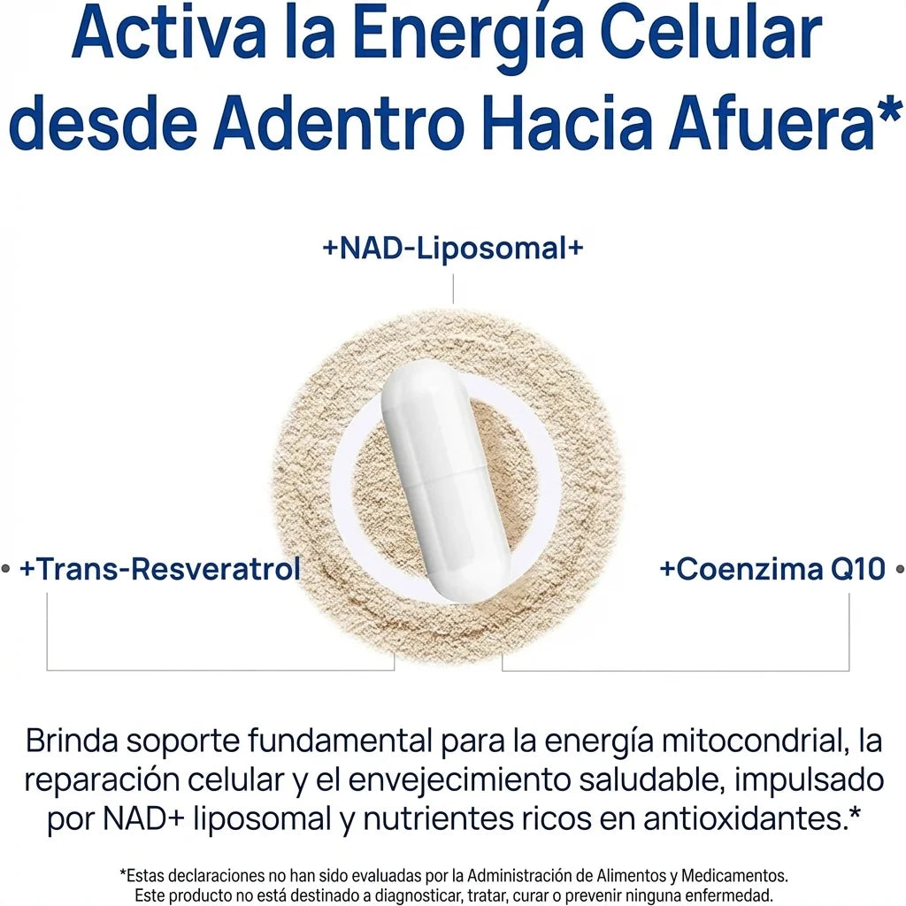 NAD+ Complex – Energía Celular y Longevidad