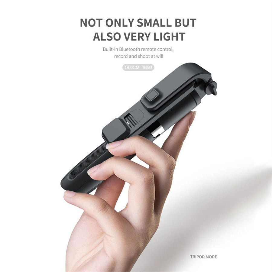 Selfie Stick Trípode con Luz LED y Control Remoto – Extensible 1024 mm